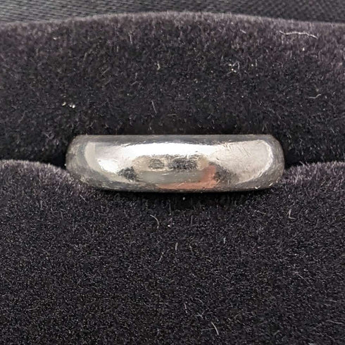 British vintage jewelry, sterling silver, simple pinky ring