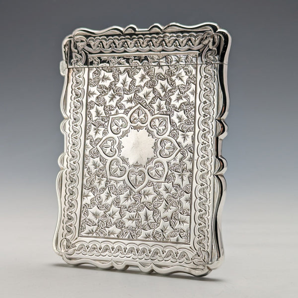 1900年 英国アンティーク 純銀製カードケース 60g FREDERICK MARSON