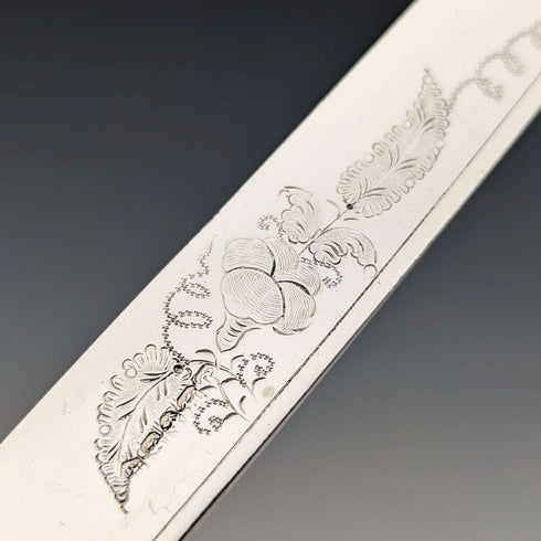 约1898年 英国古董 白蝶贝手柄甜点餐具12套(带木盒)