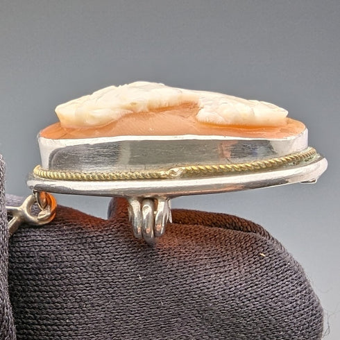 復古浮雕吊墜胸針純銀項鍊