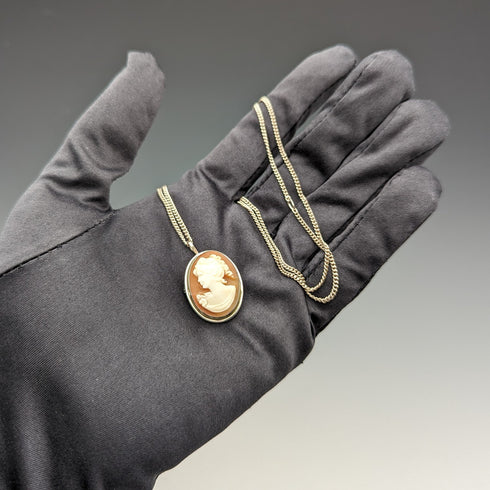 復古浮雕吊墜胸針純銀項鍊