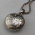 Colgante relicario de plata de ley vintage y cadena de plata de ley