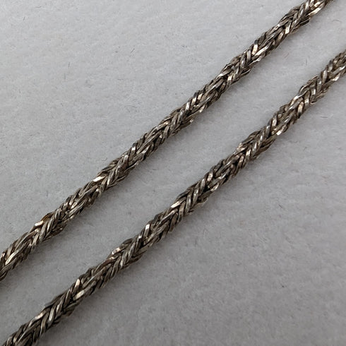 ヴィンテージ 純銀製ロケットペンダント & 純銀ネックレス