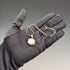 Colgante relicario de plata de ley vintage y cadena de plata de ley