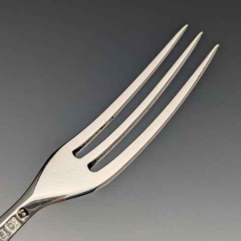 約 1829 年英國古董純銀甜點餐具一對 Aaron Hadfield