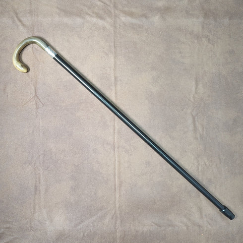 1925 年英國復古男士手杖喇叭手柄純銀裝飾 79 厘米 C&S