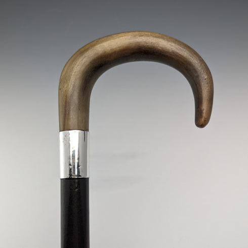 1932 年英國復古男士手杖喇叭手柄純銀裝飾 92 公分 K&S