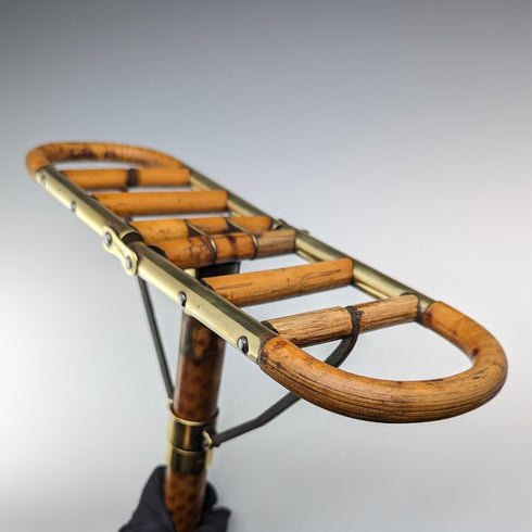 約 1905 年古董射擊手杖竹折疊椅