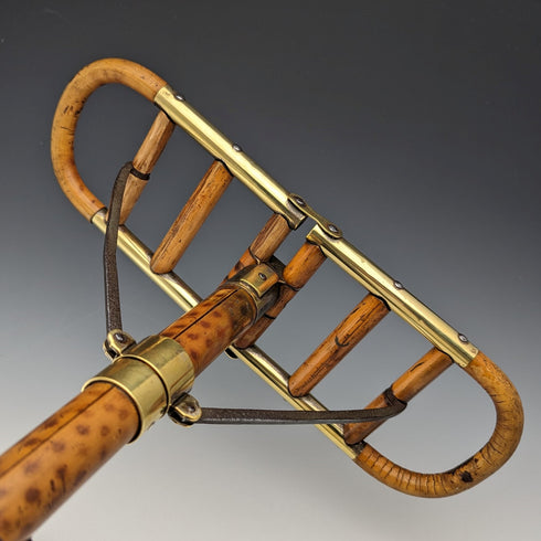 約 1905 年古董射擊手杖竹折疊椅