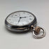 Antique Longines pocket watch from around 1890, silver side, fine Niello case, in good working order