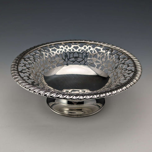 1892 American antique sterling silver footed dish 205g Howard & Co.