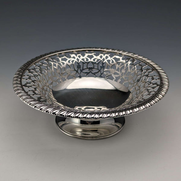 1892 American antique sterling silver footed dish 205g Howard & Co.