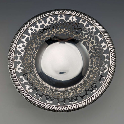 1892 American antique sterling silver footed dish 205g Howard & Co.