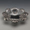 1895 British antique sterling silver floral dish, 111g, James Dixon & Sons