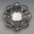 1895 British antique sterling silver floral dish, 111g, James Dixon & Sons