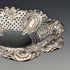 1895 British antique sterling silver floral dish, 111g, James Dixon & Sons