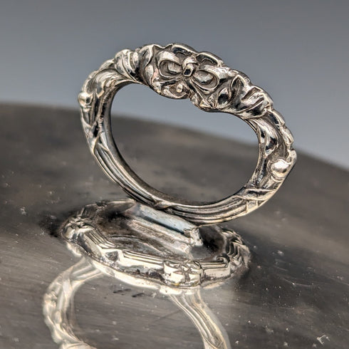 約 1909 年英國古董鍍銀餅乾桶 Daniel & Arter