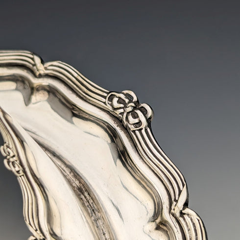 約 1909 年英國古董鍍銀餅乾桶 Daniel & Arter