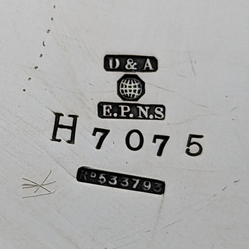 約 1909 年英國古董鍍銀餅乾桶 Daniel & Arter