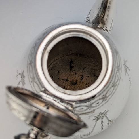 約 1885 年英國古董鍍銀學士咖啡壺 Mappin Brothers