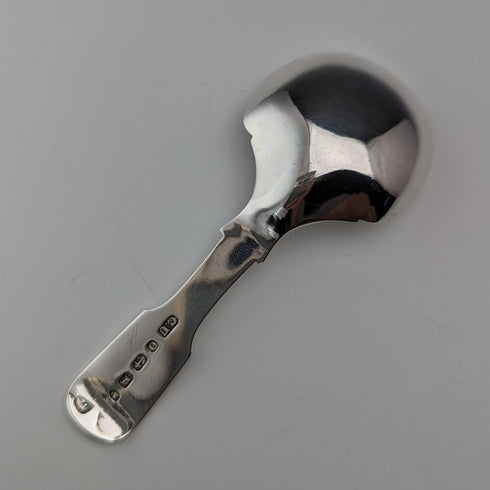 1863年 英国アンティーク 純銀製 ティーキャディースプーン George Unite