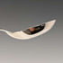 1863 British antique sterling silver tea caddy spoon George Unite
