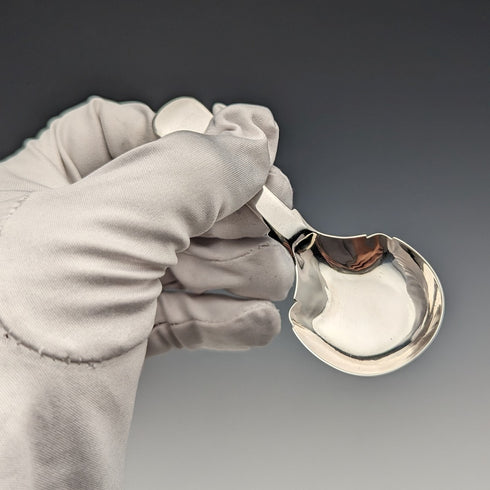 1863年 英国アンティーク 純銀製 ティーキャディースプーン George Unite