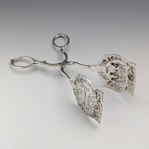 ドイツアンティーク コンチネンタルシルバー製 サンドイッチサーバ 65g