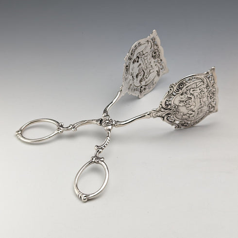 ドイツアンティーク コンチネンタルシルバー製 サンドイッチサーバ 65g