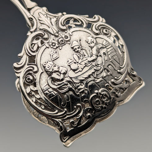 ドイツアンティーク コンチネンタルシルバー製 サンドイッチサーバ 65g