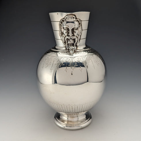 19世紀後半 英国アンティーク シルバープレート製 ウォータージャグ Martin Hall&Sons