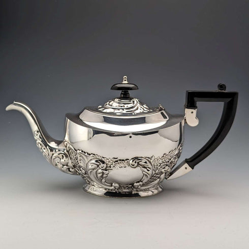 Early 20th century British vintage silver plate tea set, 3 piece set