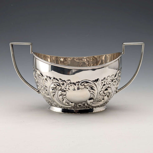 Early 20th century British vintage silver plate tea set, 3 piece set