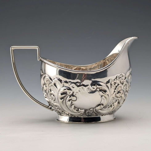 Early 20th century British vintage silver plate tea set, 3 piece set