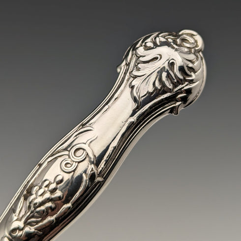 約 1830 年英國古董純銀手柄 6 雙水果餐具 包括 Aaron Hadfield 托盤