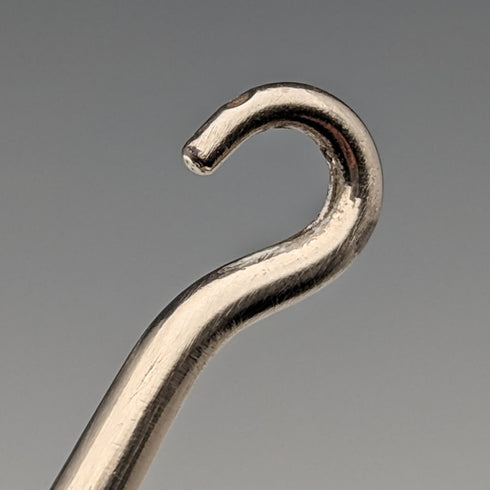 1911年 英国アンティーク 純銀ハンドル 大型ボタンフック ブーツフック William Vale