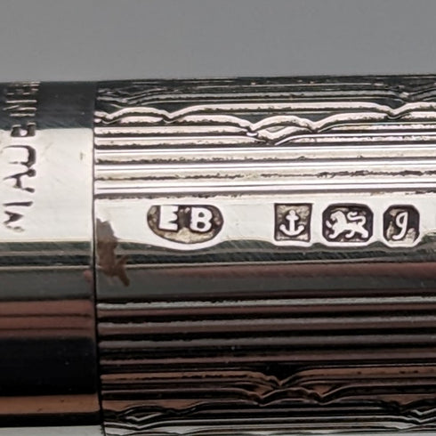 1983 英國 Yard O' 紅色純銀自動鉛筆(附盒子)