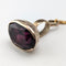 Early 20th Century 8ct Gold & Purple Stone Fob Necklace