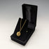 British vintage 9ct gold octagon locket pendant necklace