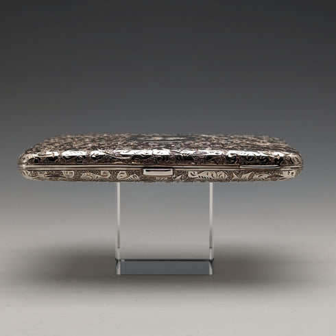 1893 年英國古董雙開口純銀卡盒風琴袋 126 克 Sampson Mordan