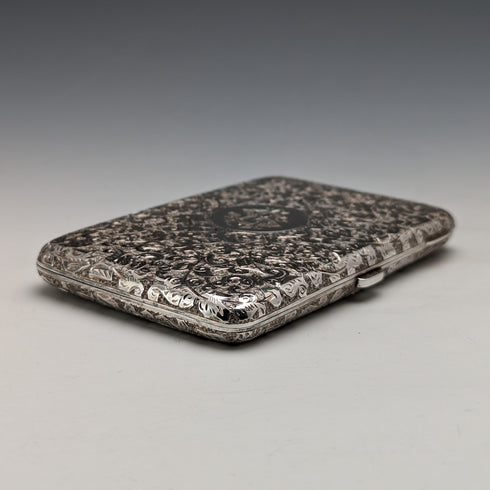 1893 年英國古董雙開口純銀卡盒風琴袋 126 克 Sampson Mordan