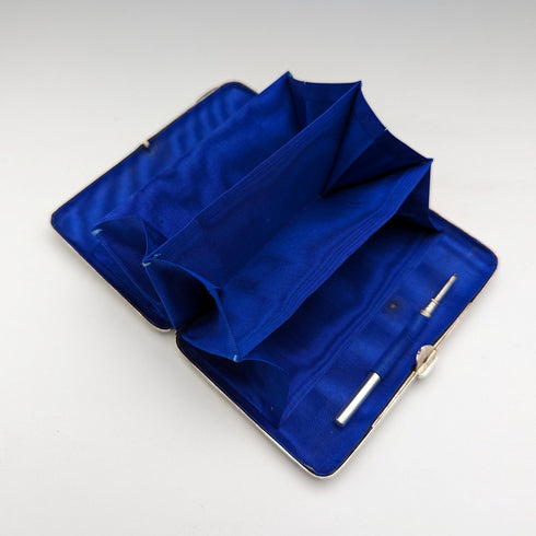 1893 年英國古董雙開口純銀卡盒風琴袋 126 克 Sampson Mordan