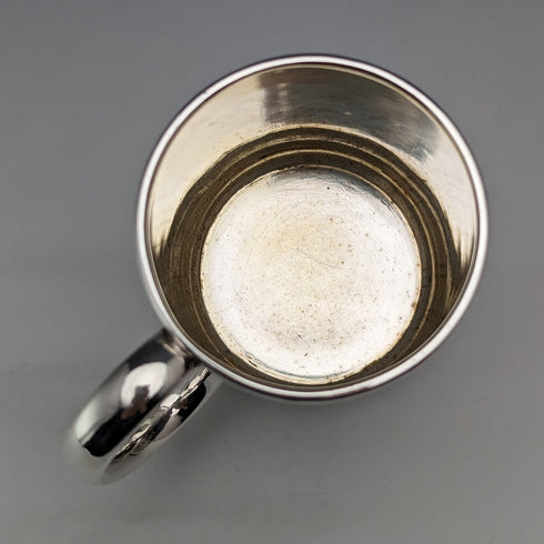 1900年頃 英国アンティーク シルバープレート製 マグカップ Deykin&Sons