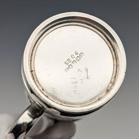 1900年頃 英国アンティーク シルバープレート製 マグカップ Deykin&Sons