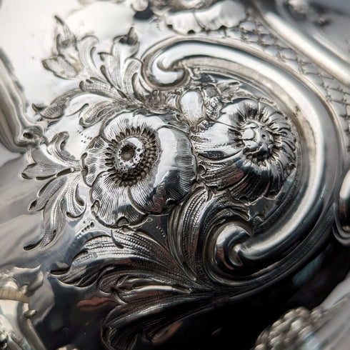 1868 年英國古董純銀茶壺 815 克羅伯特哈珀