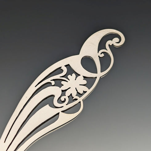 1911 年英國古董純銀湯匙一對 104 克 Martin, Hall & Co