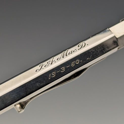 1959 英國 Yard O' 紅色純銀六角鉛筆(附盒子)