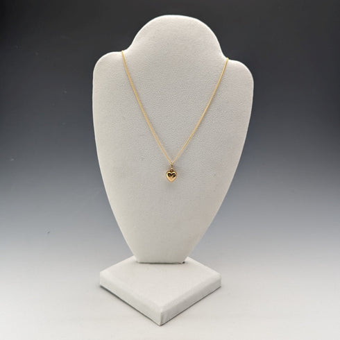 1963年 英国ヴィンテージ 9ctゴールド ハート型ペンダント ネックレス