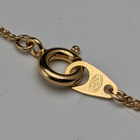 1963年 英国ヴィンテージ 9ctゴールド ハート型ペンダント ネックレス