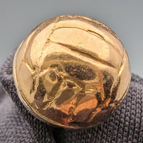 ヴィンテージ 9ctゴールド ボール型ペンダント ネックレス